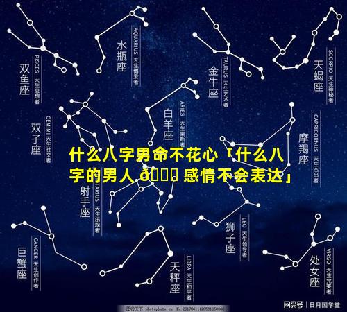 什么八字男命不花心「什么八字的男人 🐋 感情不会表达」